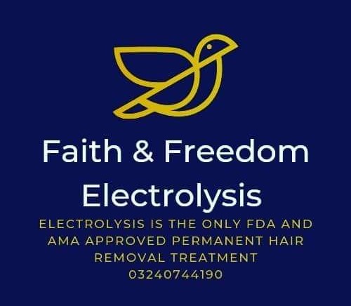 Electrolysis treatment being performed in a clean clinic environment